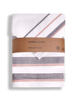 Σετ Πετσέτες Μπάνιου 3τμχ. Homelovers Organic 30X30+50X80+70X130 / White Pink